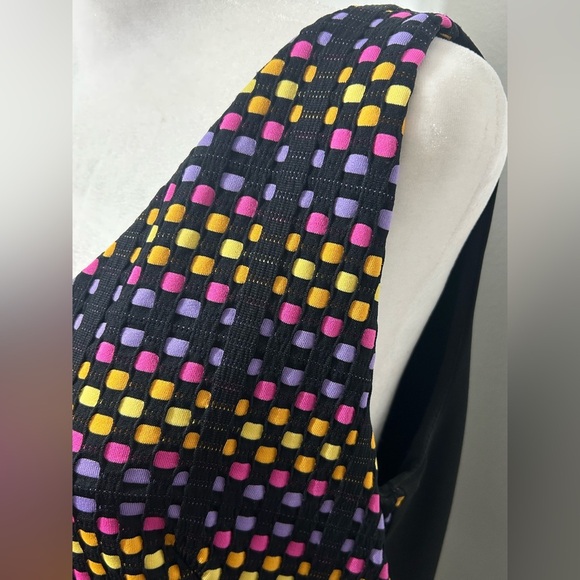 Joseph Ribkoff Mod Style Vibrant Color Square Sheath Dress Size 12 - Picture 3 of 14